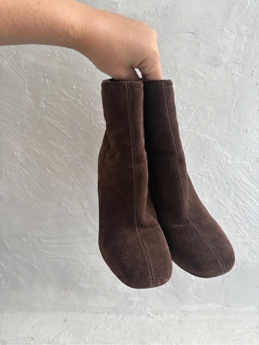 Urban Outfitters Sloane Seamed Square Toe Boots